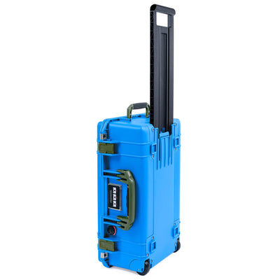 Pelican 1535 Air Case, Electric Blue with OD Green Handles & Latches ColorCase