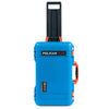 Pelican 1535 Air Case, Electric Blue with Orange Handles & Push-Button Latches ColorCase