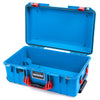Pelican 1535 Air Case, Electric Blue with Red Handles & Push-Button Latches None (Case Only) ColorCase 015350-0000-120-321