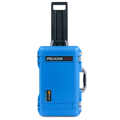 Pelican 1535 Air Case, Electric Blue with Silver Handles & Push-Button Latches ColorCase