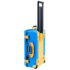 Pelican 1535 Air Case, Electric Blue with Yellow Handles, Latches & Trolley ColorCase