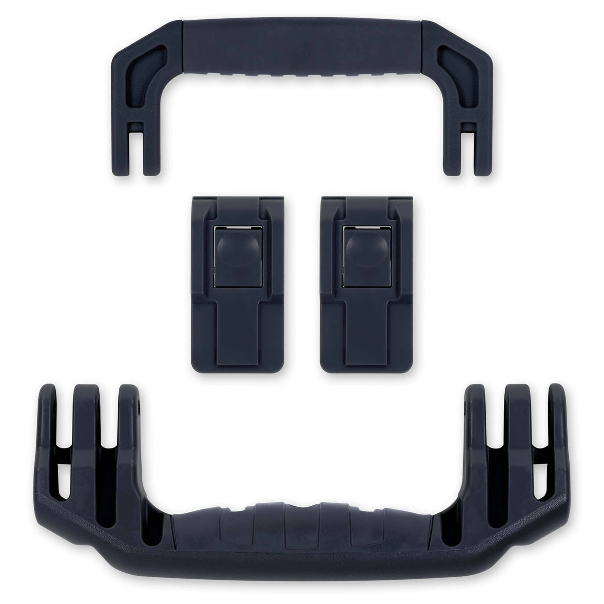 Pelican 1535 Air Replacement Handles &amp; Latches, Black (Set of 2 Handles, 2 Latches) ColorCase 