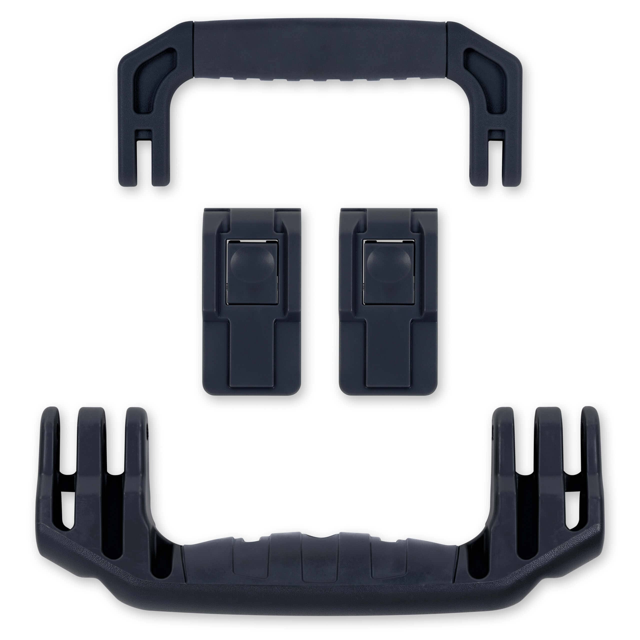 Pelican 1535 Air Replacement Handles & Latches, Black (Set of 2 Handles, 2 Latches) ColorCase 