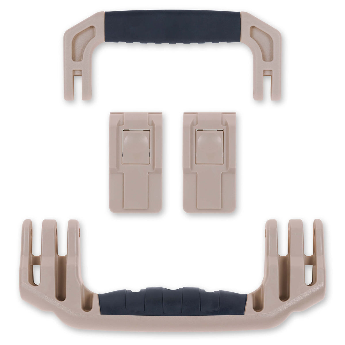 Pelican 1535 Air Replacement Handles &amp; Latches, Desert Tan (Set of 2 Handles, 2 Latches) ColorCase 