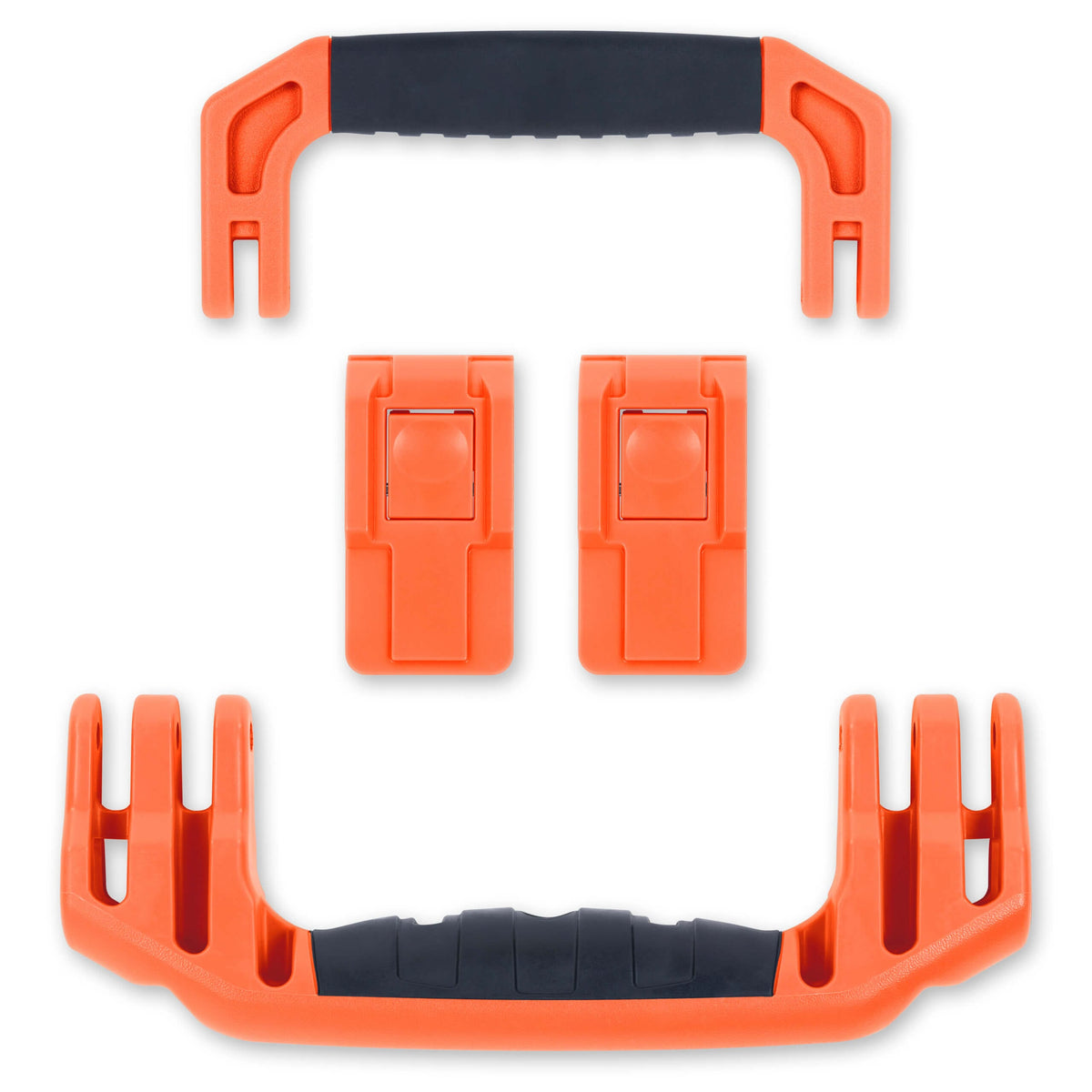 Pelican 1535 Air Replacement Handles &amp; Latches, Orange (Set of 2 Handles, 2 Latches) ColorCase 