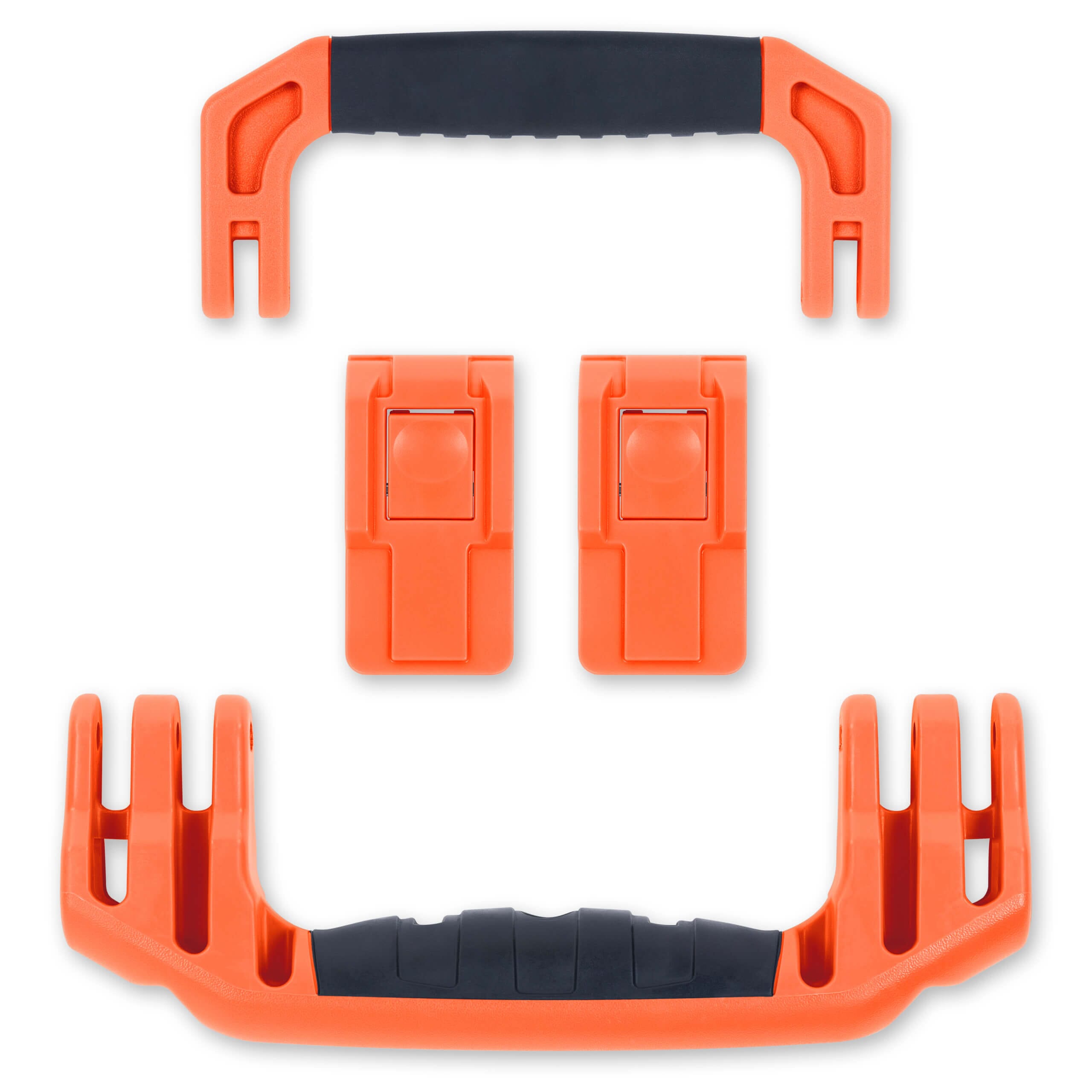 Pelican 1535 Air Replacement Handles & Latches, Orange (Set of 2 Handles, 2 Latches) ColorCase 