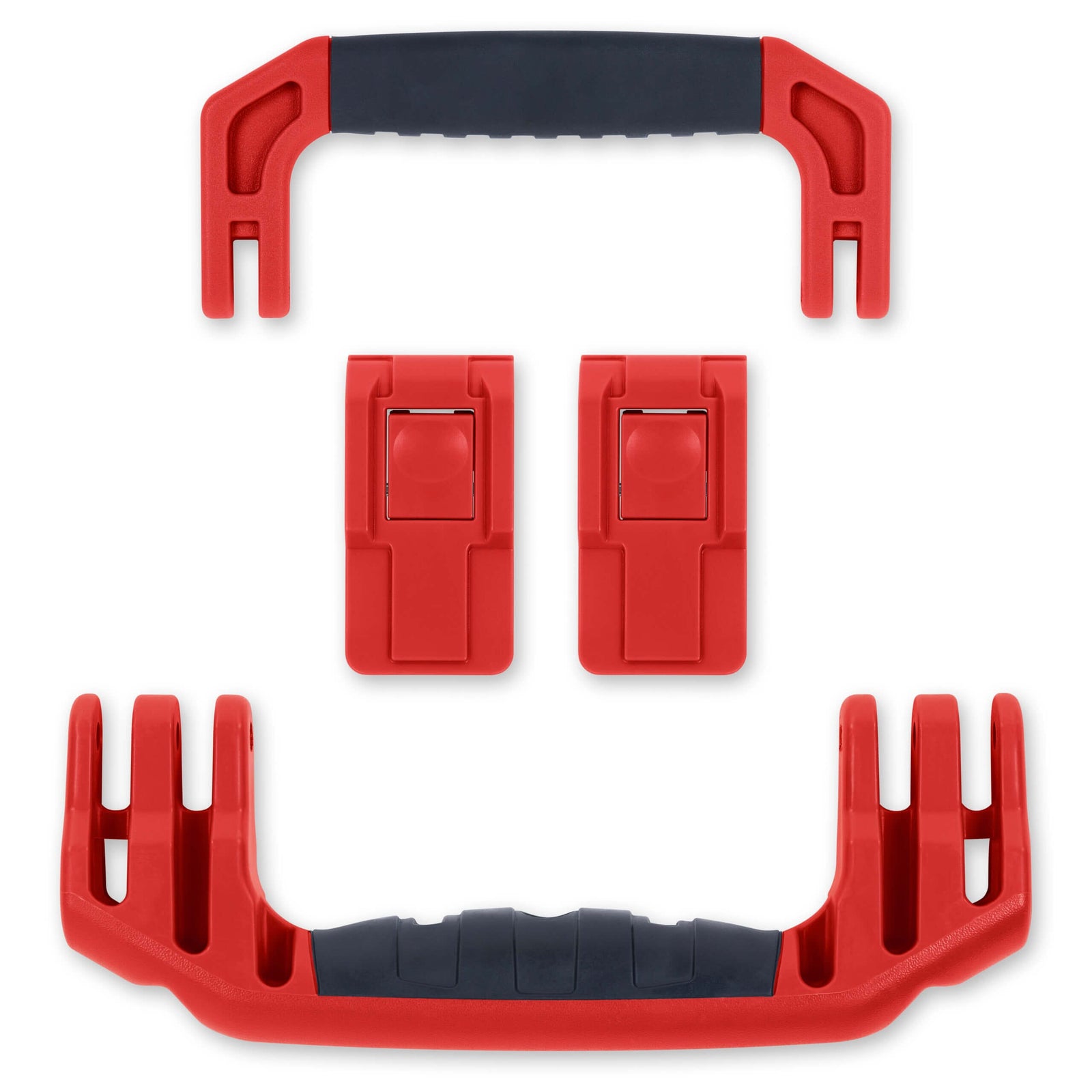 Pelican 1535 Air Replacement Handles & Latches, Red (Set of 2 Handles, 2 Latches) ColorCase 