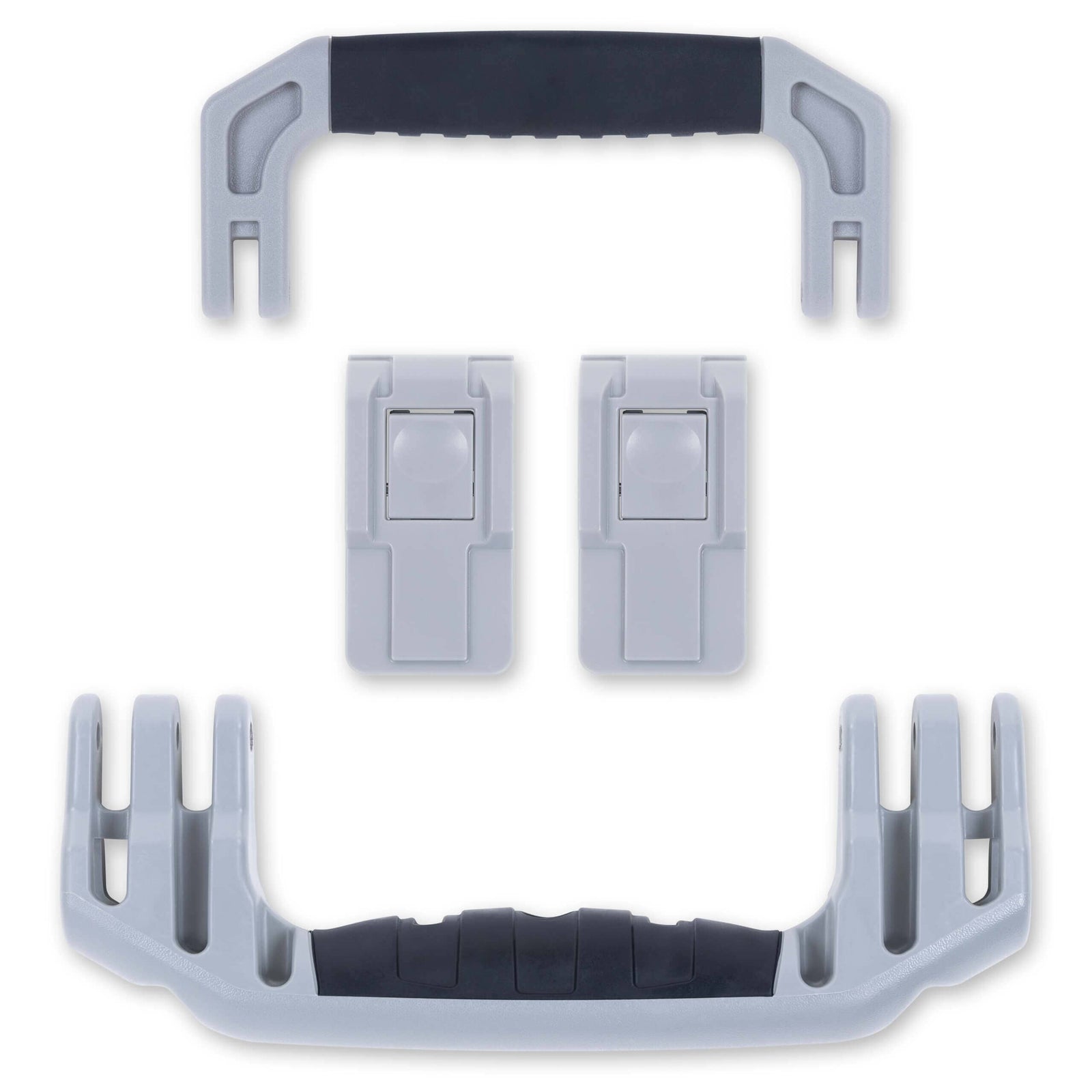 Pelican 1535 Air Replacement Handles & Latches, Silver (Set of 2 Handles, 2 Latches) ColorCase 