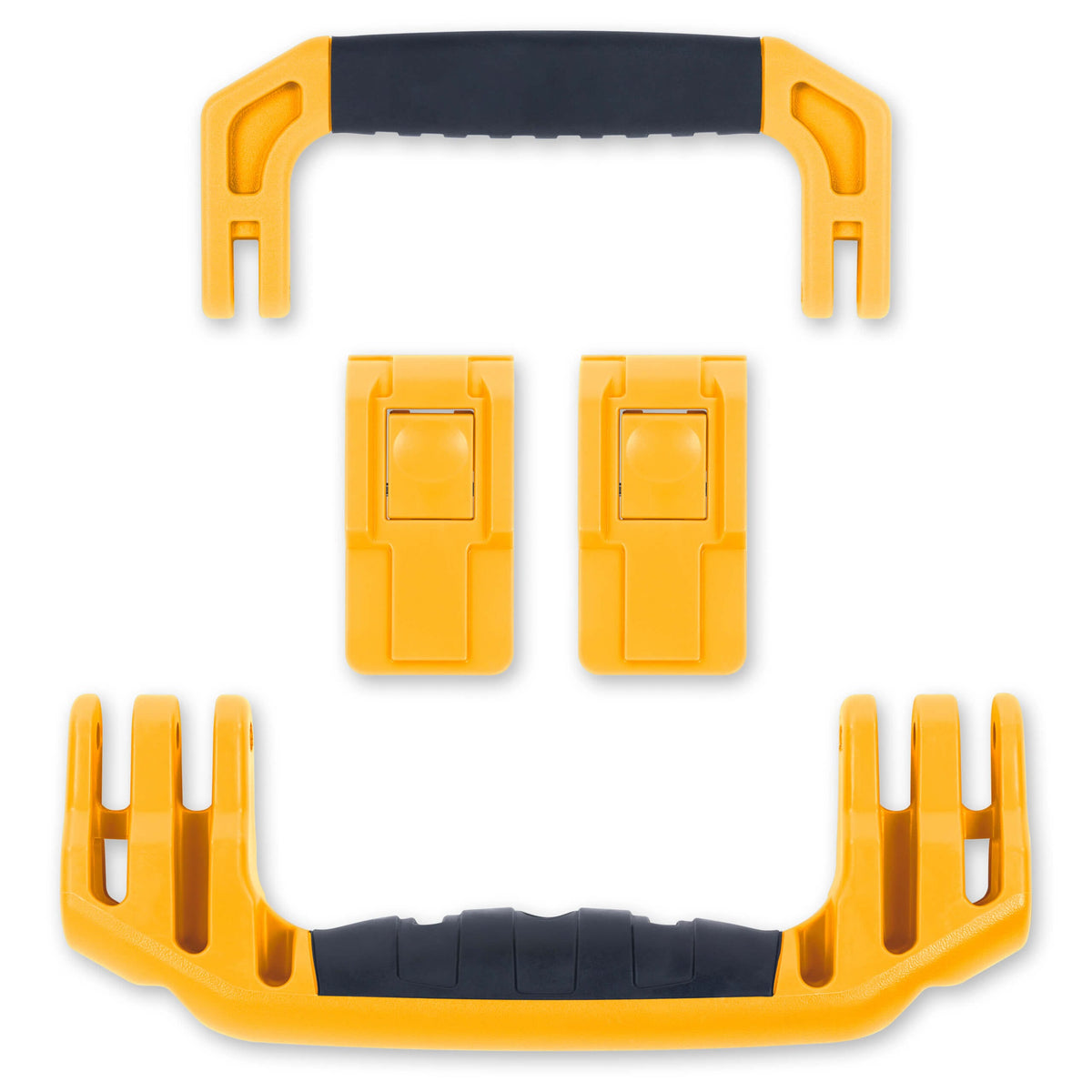 Pelican 1535 Air Replacement Handles &amp; Latches, Yellow (Set of 2 Handles, 2 Latches) ColorCase 