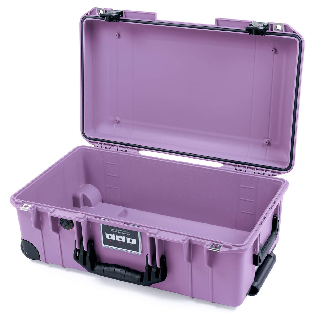 Pelican 1535 Air Case, Lilac with Black Handles, TSA Locking Latches &amp; Trolley None (Case Only) ColorCase 015350-0000-540-L10-110