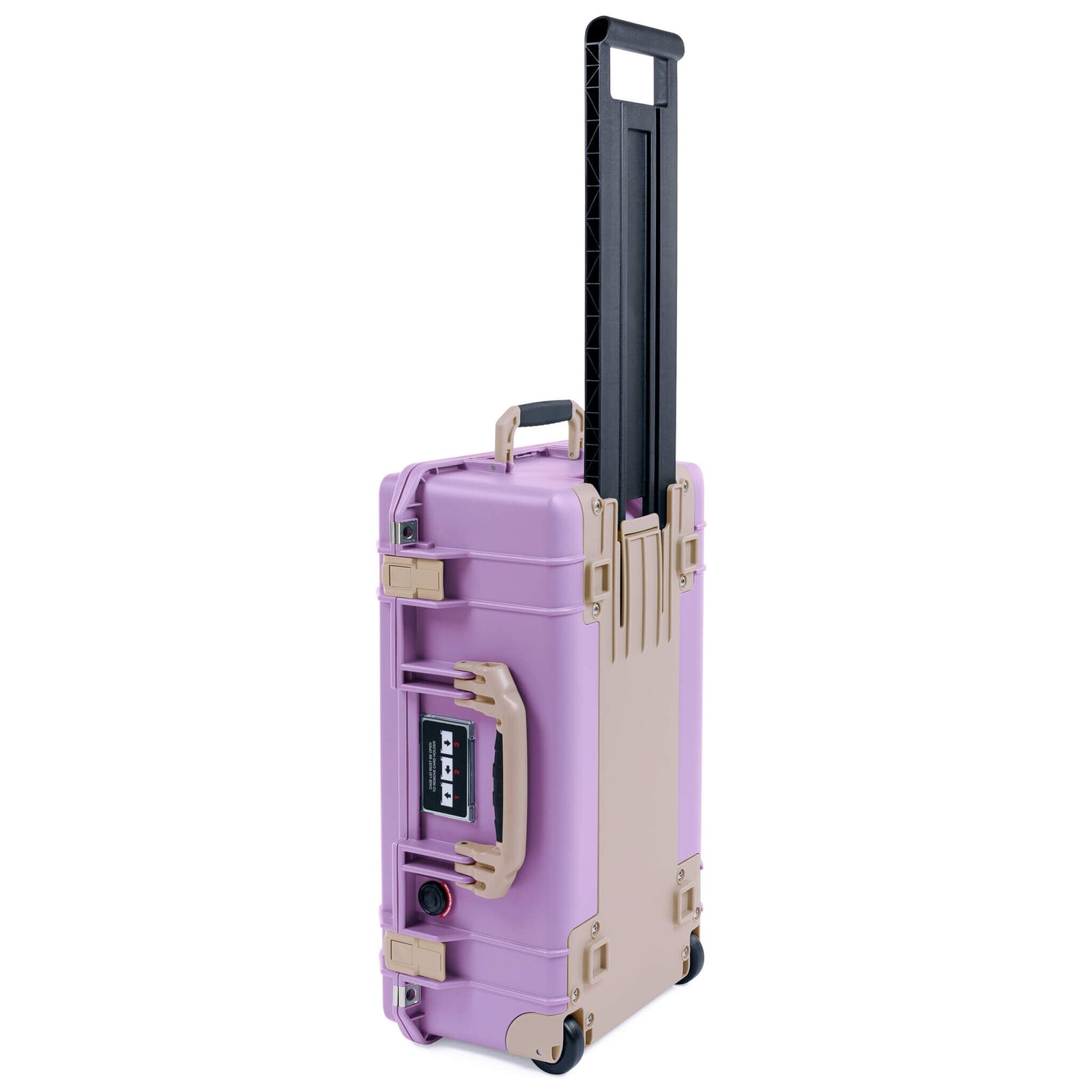 Pelican 1535 Air Case, Lilac with Desert Tan Handles, Latches & Trolley ColorCase 