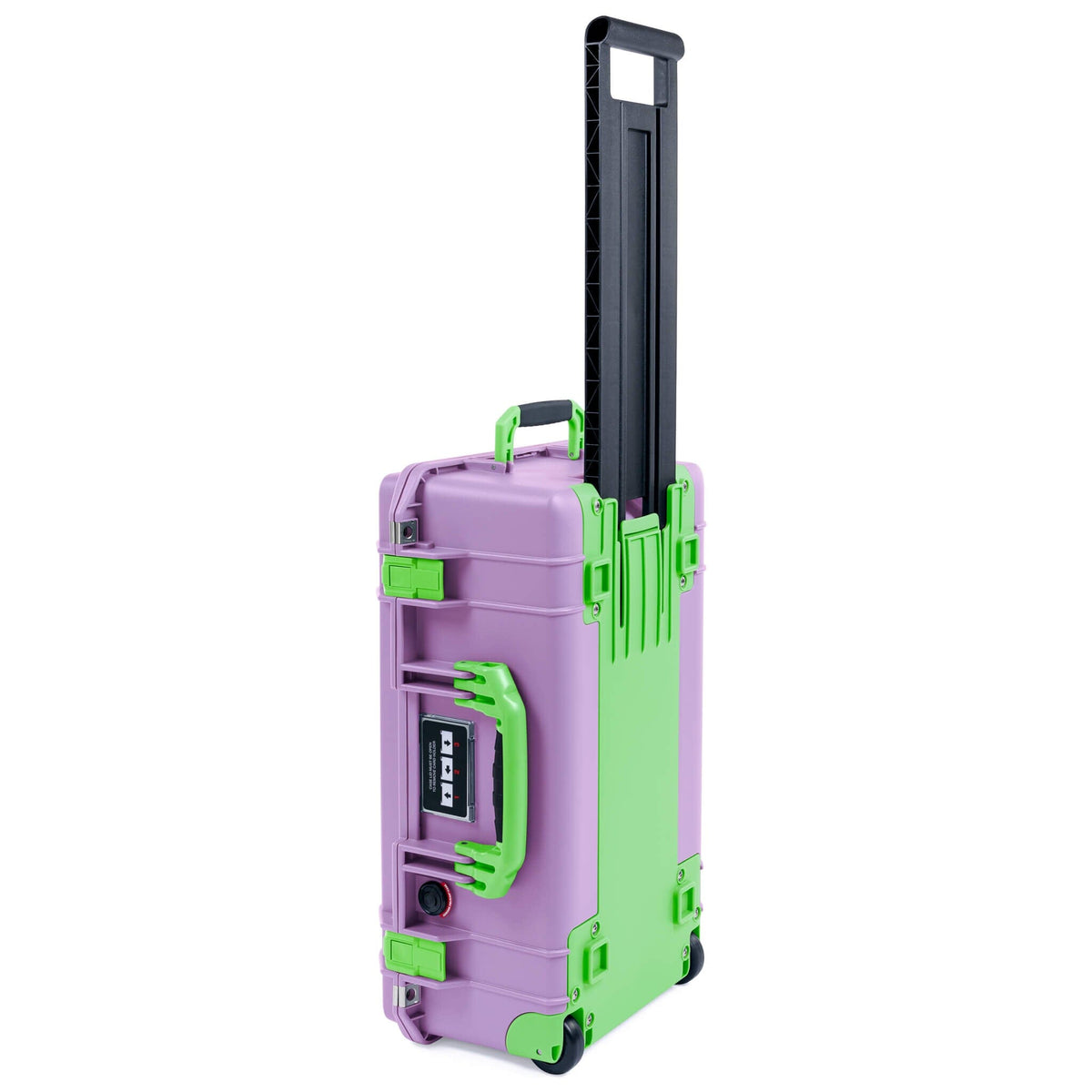 Pelican 1535 Air Case, Lilac with Lime Green Handles, Latches &amp; Trolley ColorCase 