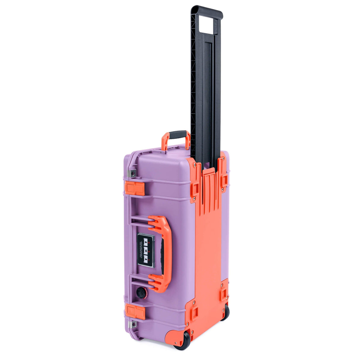 Pelican 1535 Air Case, Lilac with Orange Handles, Latches &amp; Trolley ColorCase 