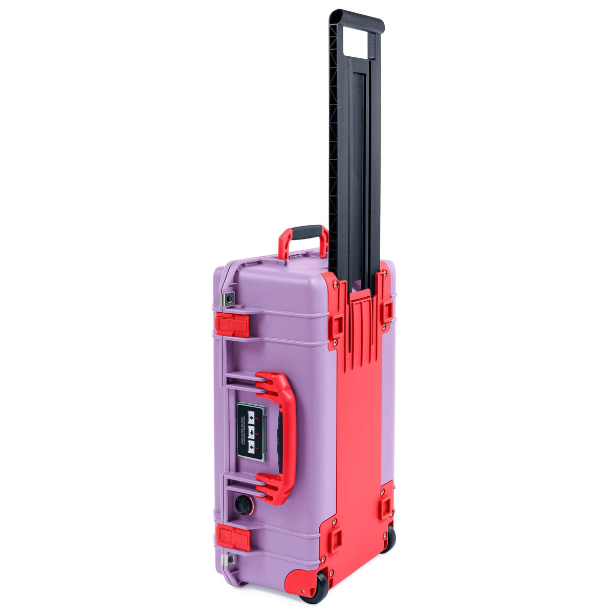 Pelican 1535 Air Case, Lilac with Red Handles, Latches &amp; Trolley ColorCase 