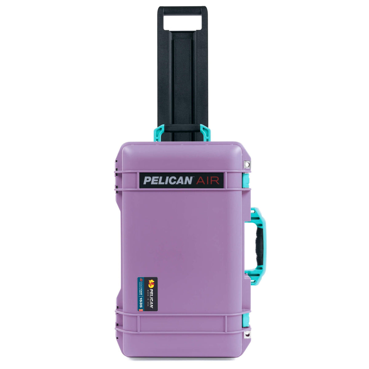 Pelican 1535 Air Case, Lilac with Teal Handles &amp; Latches ColorCase 
