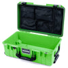 Pelican 1535 Air Case, Lime Green with Black Handles & Push-Button Latches Mesh Lid Organizer Only ColorCase 015350-0100-300-111
