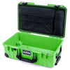Pelican 1535 Air Case, Lime Green with Black Handles, TSA Locking Latches & Trolley Computer Pouch Only ColorCase 015350-0200-300-L10-110