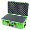 Pelican 1535 Air Case, Lime Green with Desert Tan Handles & Latches Pick & Pluck Foam with Convoluted Lid Foam ColorCase 015350-0001-300-311