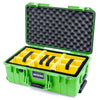 Pelican 1535 Air Case, Lime Green Yellow Padded Microfiber Dividers with Convoluted Lid Foam ColorCase 015350-0010-300-301