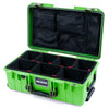 Pelican 1535 Air Case, Lime Green with OD Green Handles & Latches TrekPak Divider System with Mesh Lid Organizer ColorCase 015350-0120-300-131