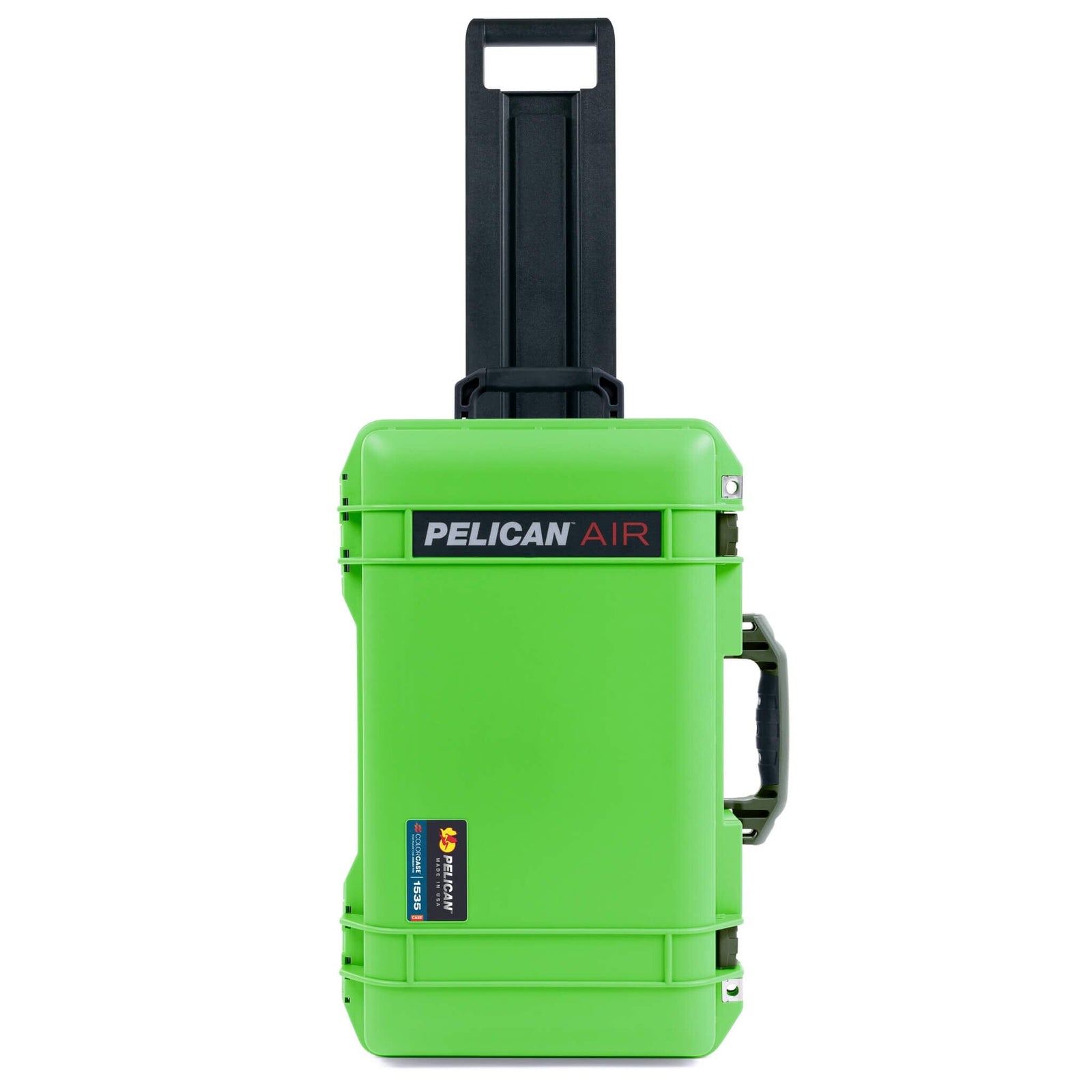 Pelican 1535 Air Case, Lime Green with OD Green Handles & Latches ColorCase 