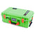 Pelican 1535 Air Case, Lime Green with Orange Handles & Push-Button Latches ColorCase 
