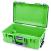 Pelican 1535 Air Case, Lime Green with Silver Handles & Push-Button Latches None (Case Only) ColorCase 015350-0000-300-181
