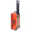 Pelican 1535 Air Case, Orange with Dark Desert Dirt Handles, Latches & Trolley ColorCase