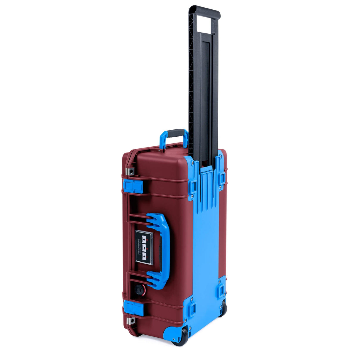 Pelican 1535 Air Case, Oxblood with Blue Handles, Latches &amp; Trolley ColorCase 