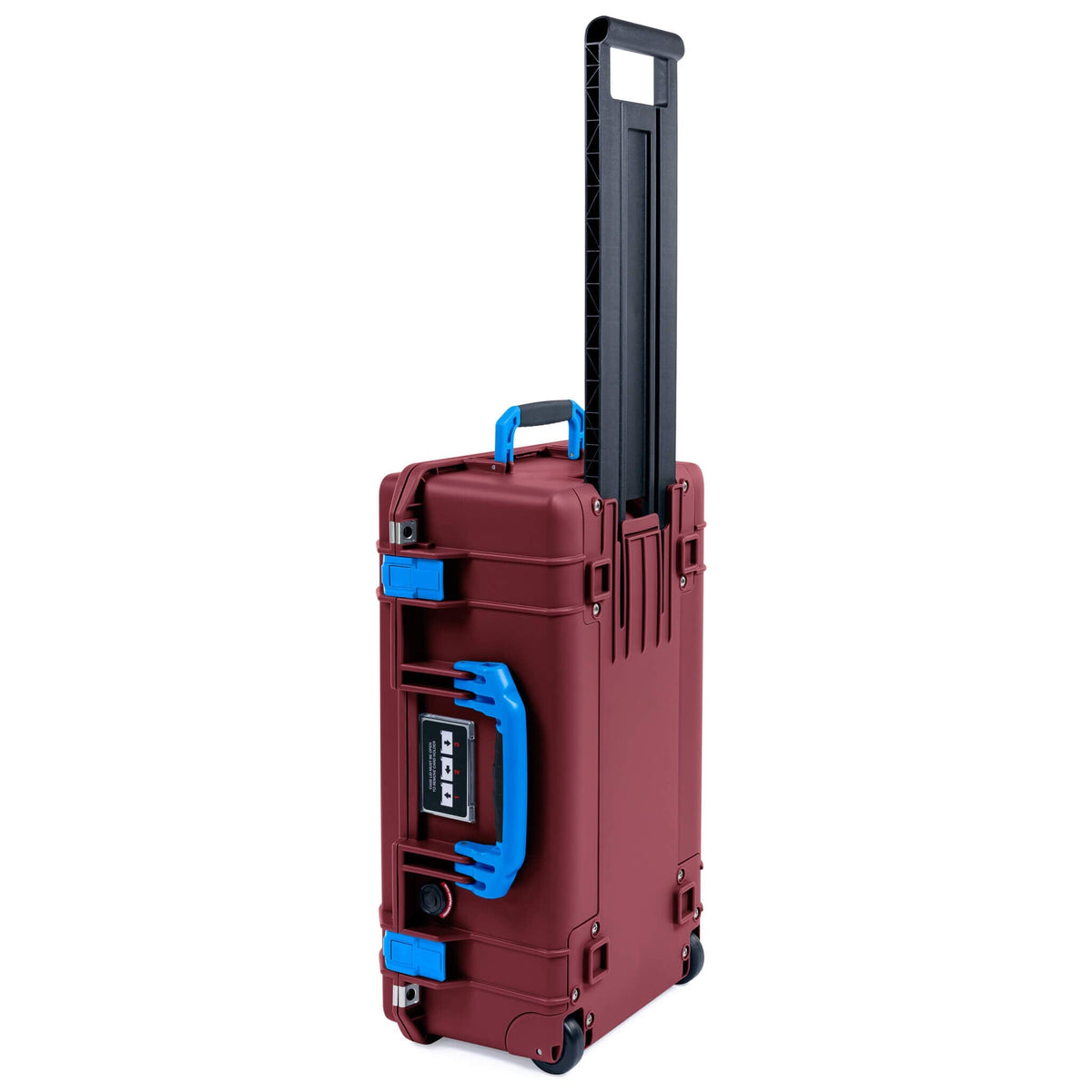 Pelican 1535 Air Case, Oxblood with Blue Handles &amp; Latches ColorCase 