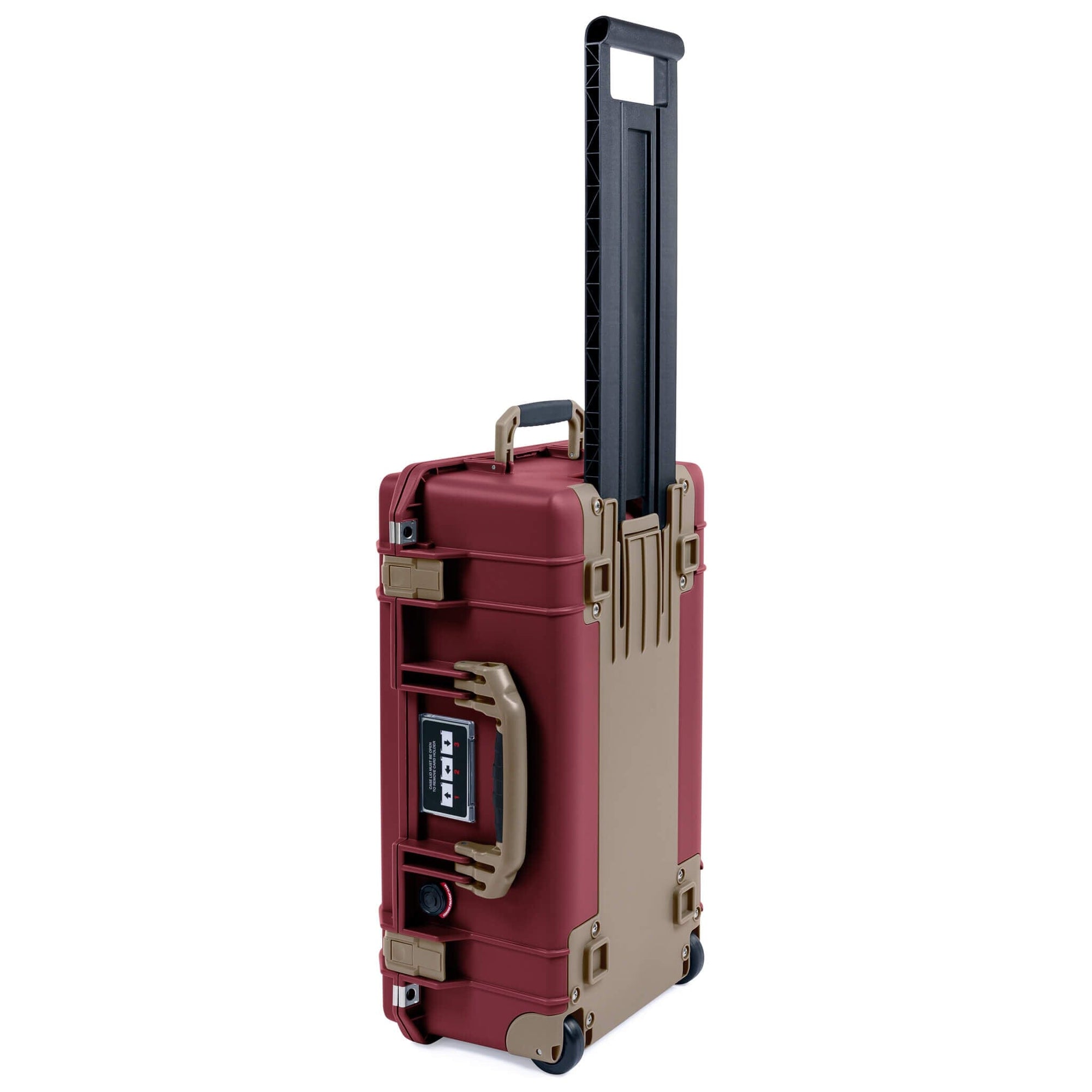 Pelican 1535 Air Case, Oxblood with Dark Desert Dirt Handles, Latches & Trolley ColorCase