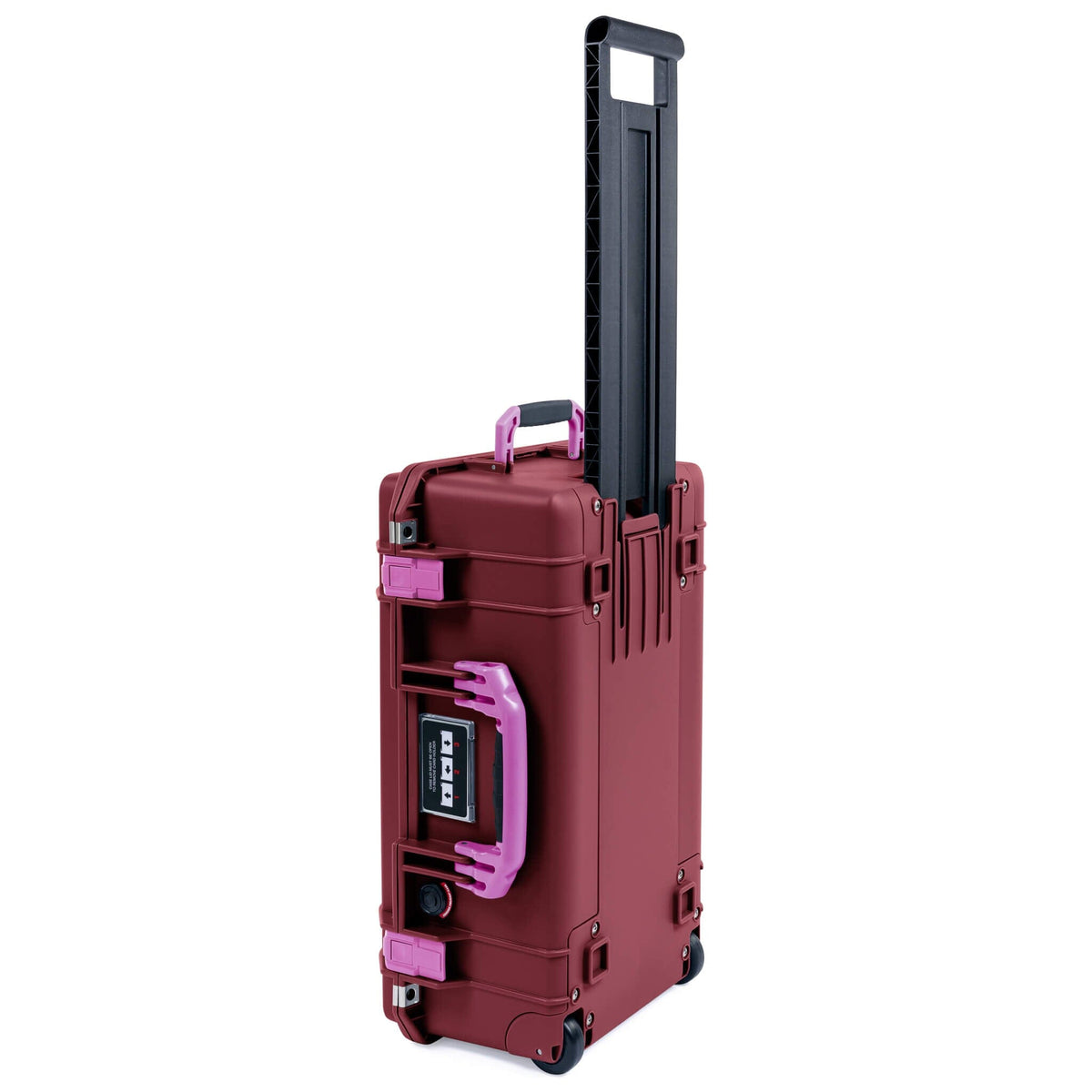 Pelican 1535 Air Case, Oxblood with Magenta Handles &amp; Latches ColorCase 
