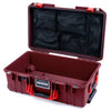 Pelican 1535 Air Case, Oxblood with Red Handles & Latches Mesh Lid Organizer Only ColorCase 015350-0100-510-321