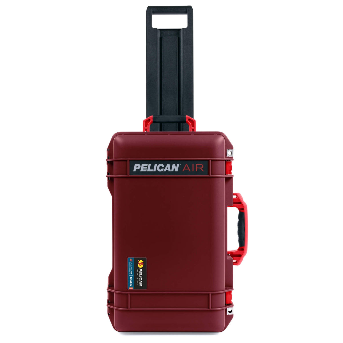 Pelican 1535 Air Case, Oxblood with Red Handles &amp; Latches ColorCase 