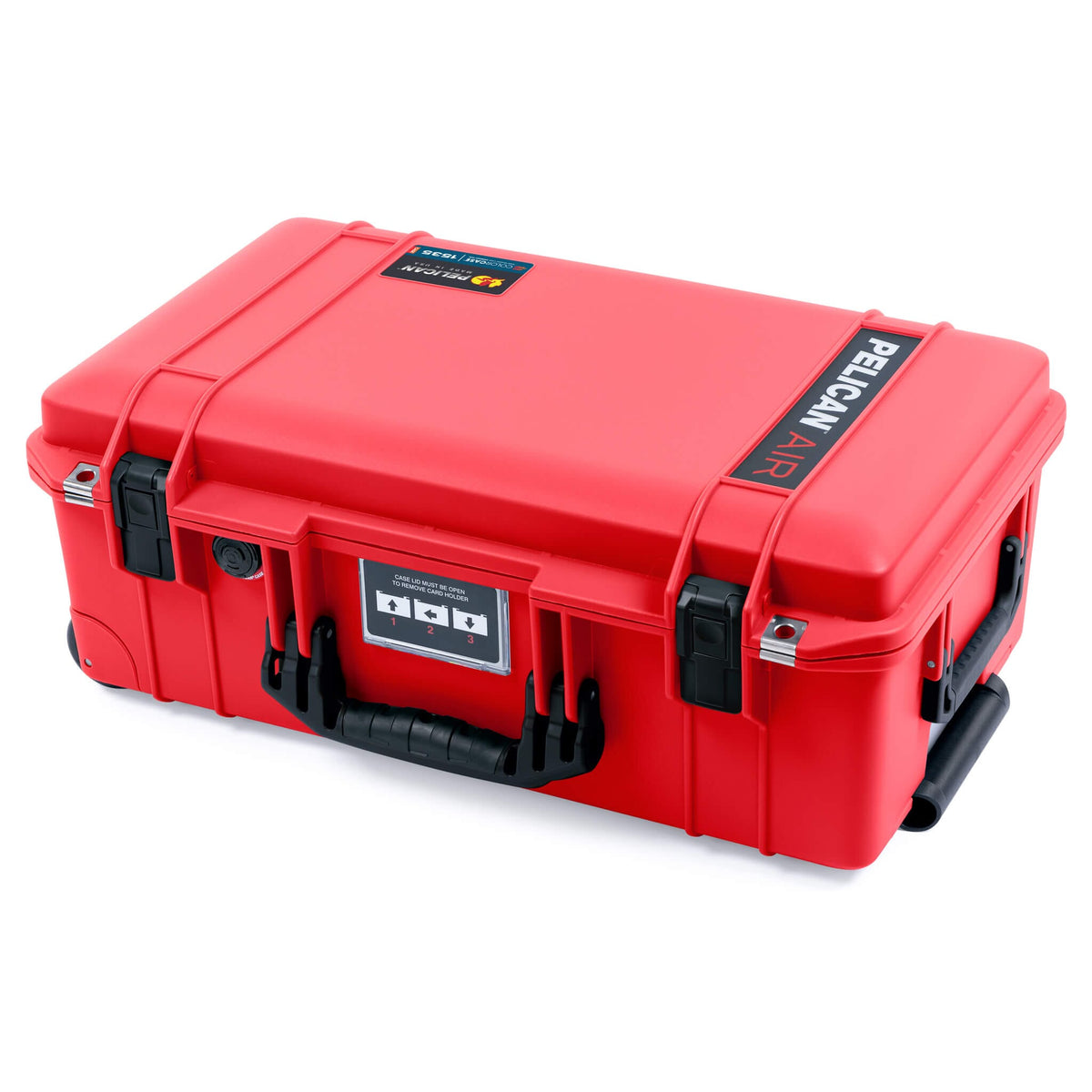 Pelican 1535 Air Case, Red with Black Handles &amp; Push-Button Latches ColorCase 