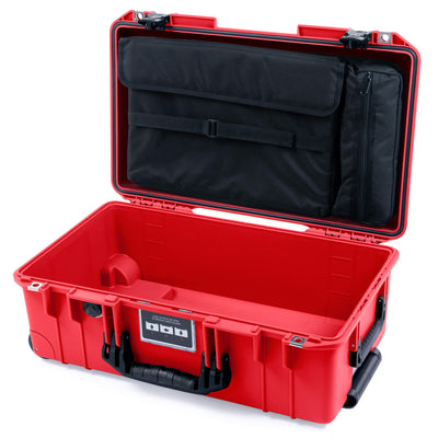 Pelican 1535 Air Case, Red with Black Handes & TSA Locking Latches Laptop Computer Lid Pouch Only ColorCase 015350-0200-320-L10
