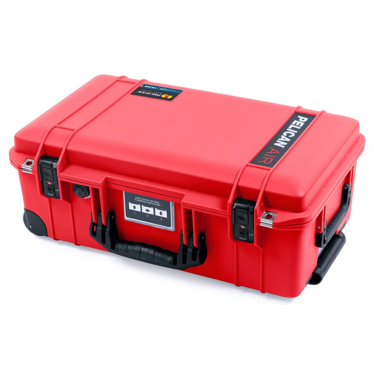 Pelican 1535 Air Case, Red with Black Handles, TSA Locking Latches &amp; Trolley ColorCase 