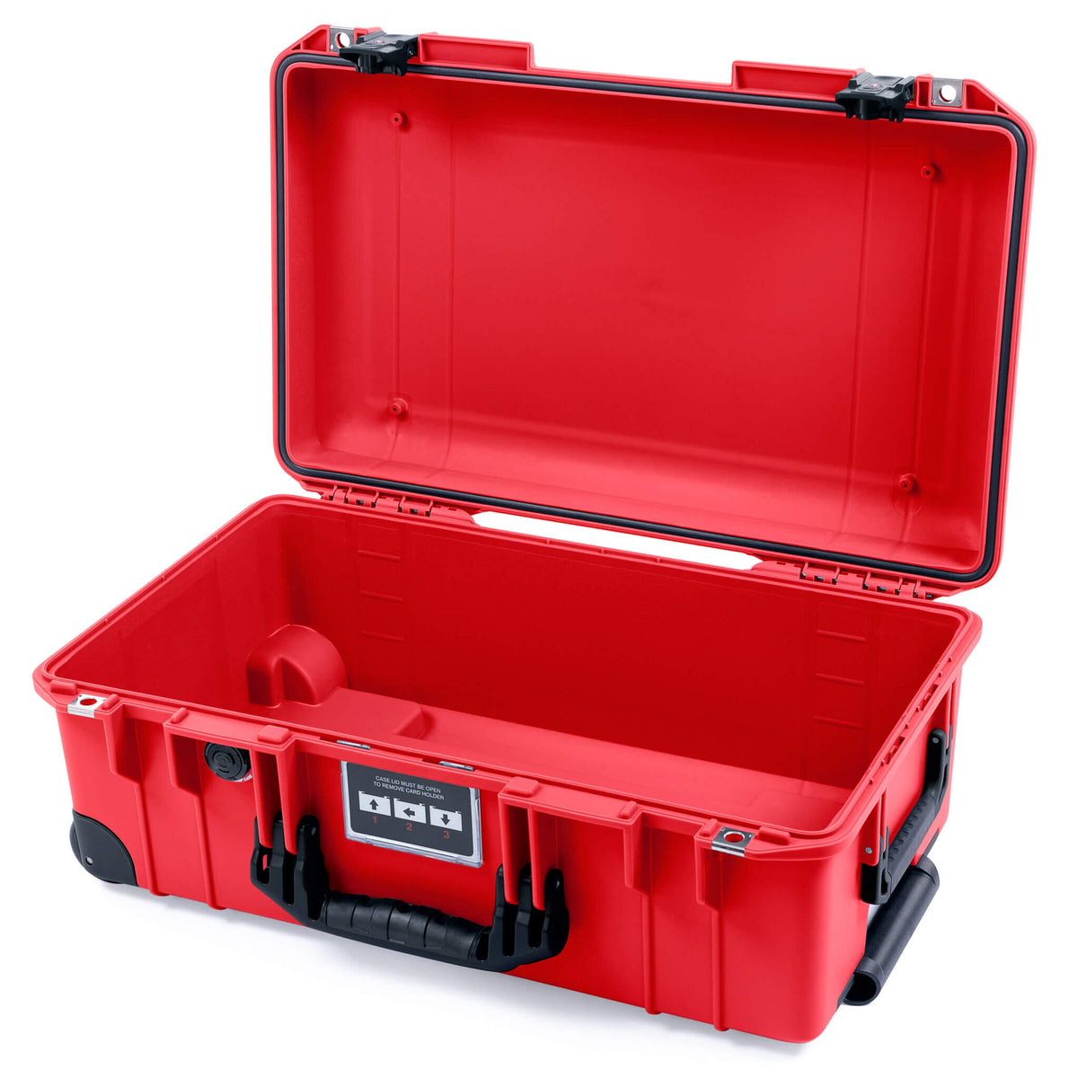 Pelican 1535 Air Case, Red with Black Handles, TSA Locking Latches &amp; Trolley None (Case Only) ColorCase 015350-0000-320-L10-110