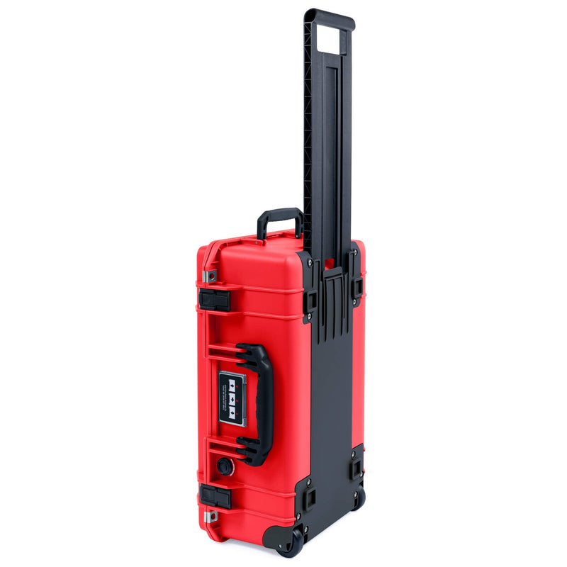 Pelican 1535 Air Case, Red with Black Handles, Push-Button Latches & Trolley ColorCase 
