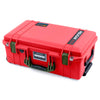 Pelican 1535 Air Case, Red with OD Green Handles & Latches ColorCase