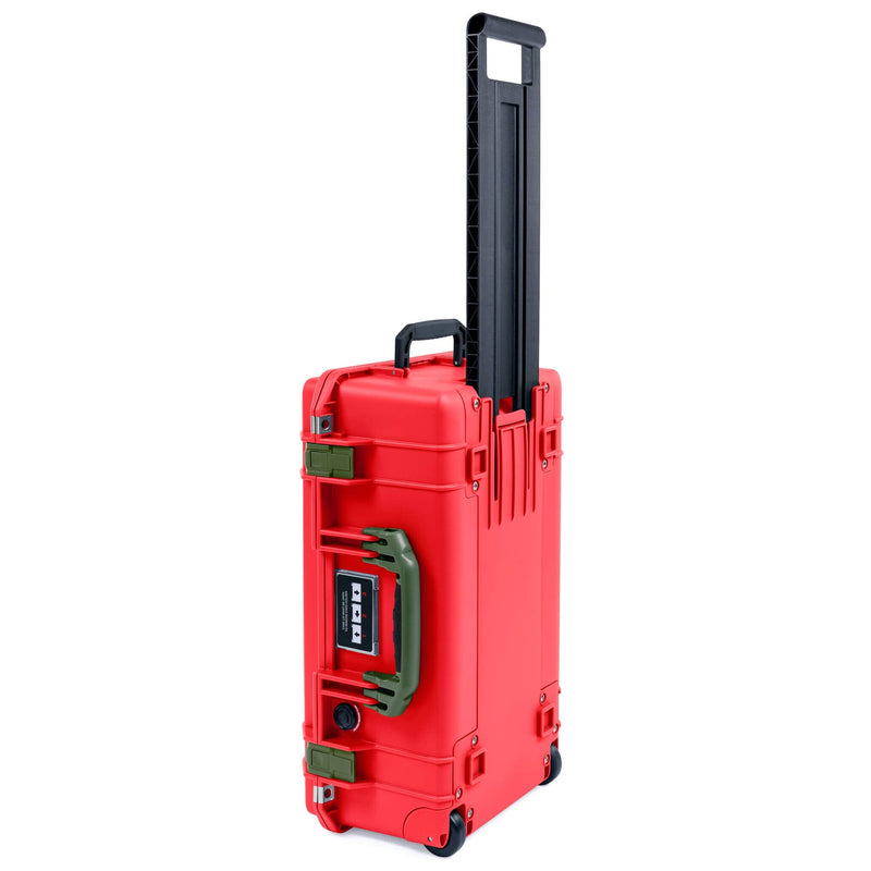 Pelican 1535 Air Case, Red with OD Green Handles & Latches ColorCase 