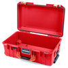 Pelican 1535 Air Case, Red with Orange Handles & Push-Button Latches None (Case Only) ColorCase 015350-0000-320-151