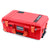 Pelican 1535 Air Case, Red with Orange Handles, Push-Button Latches & Trolley ColorCase 