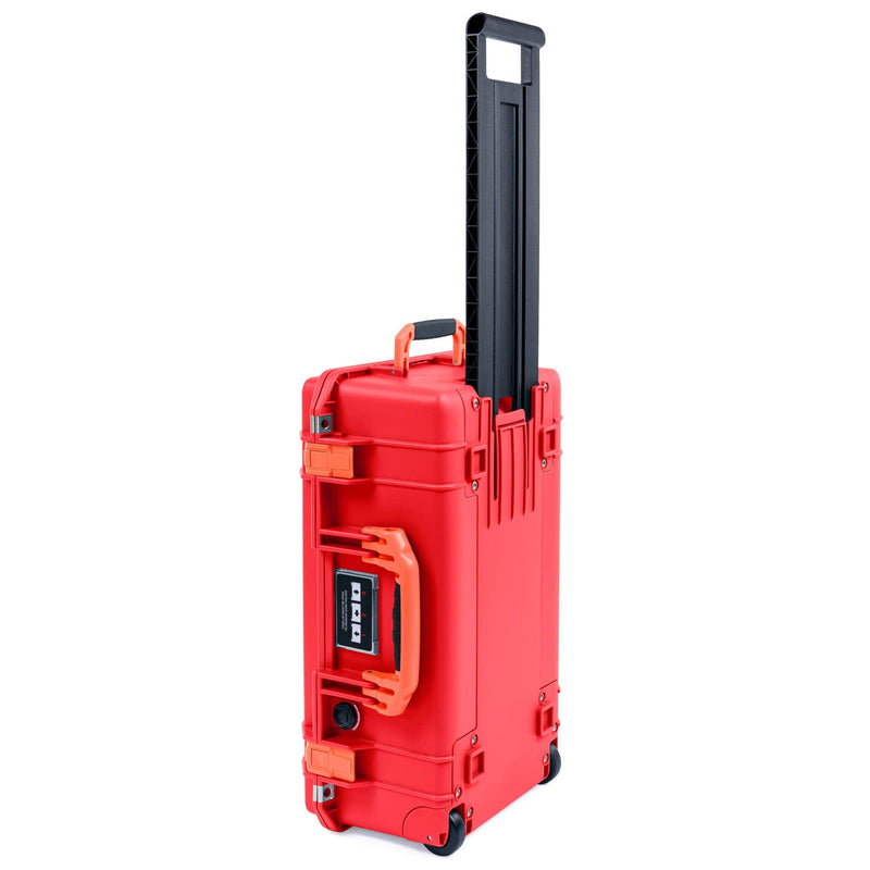 Pelican 1535 Air Case, Red with Orange Handles & Push-Button Latches ColorCase 