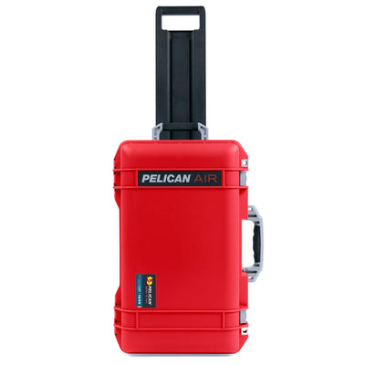 Pelican 1535 Air Case, Red with Silver Handles & Push-Button Latches ColorCase