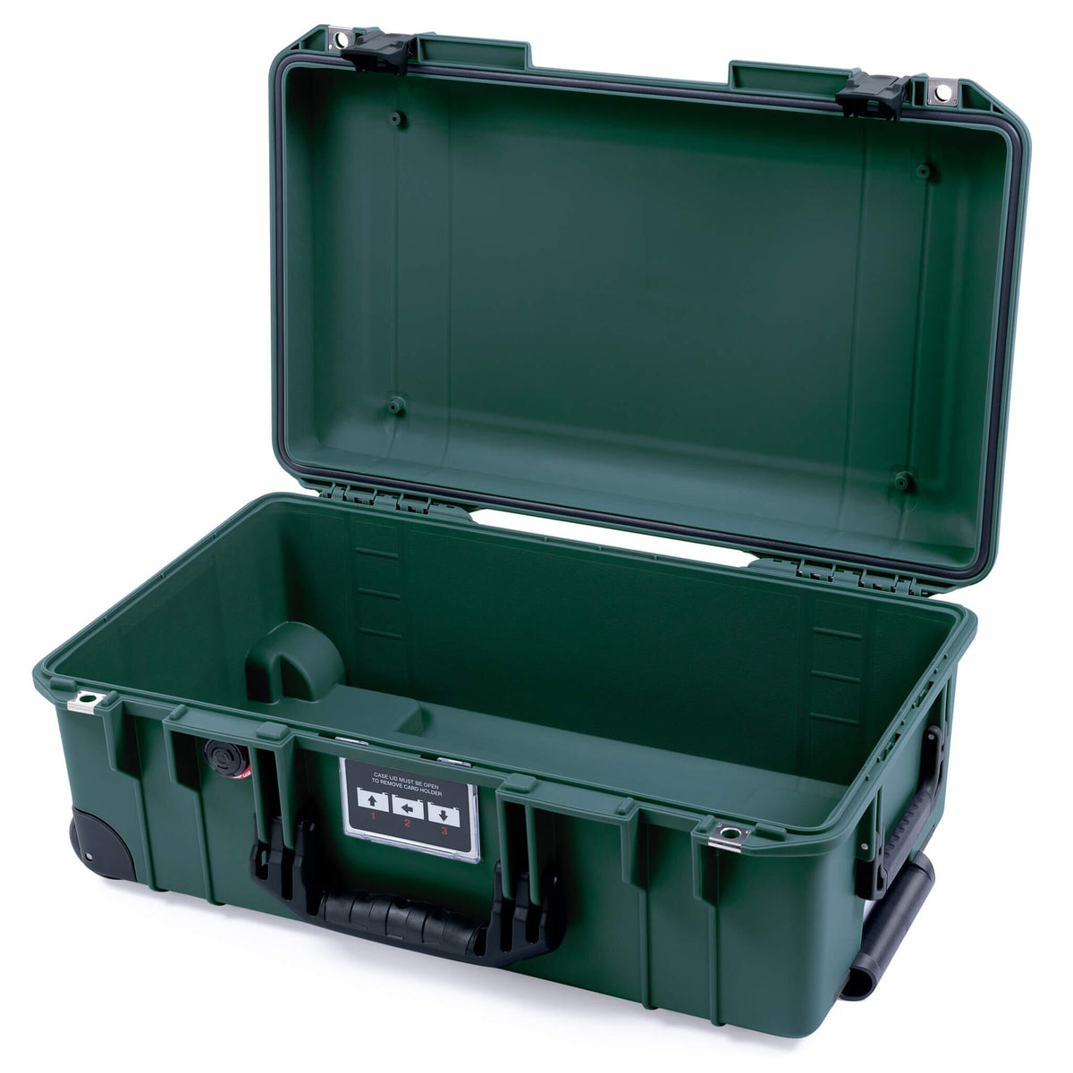 Pelican 1535 Air Case, Trekking Green with Black Handles &amp; Push-Button Latches None (Case Only) ColorCase 015350-0000-138-110-110
