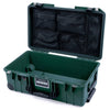 Pelican 1535 Air Case, Trekking Green with Black Handles & Push-Button Latches Mesh Lid Organizer Only ColorCase 015350-0100-138-110-110