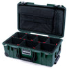 Pelican 1535 Air Case, Trekking Green with TSA Locking Latches & Keys TrekPak Divider System with Computer Pouch ColorCase 015350-0220-138-L10-110
