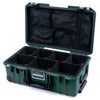 Pelican 1535 Air Case, Trekking Green with TSA Locking Latches & Keys TrekPak Divider System with Mesh Lid Organizer ColorCase 015350-0120-138-L10-110