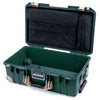 Pelican 1535 Air Case, Trekking Green with Desert Tan Handles, Latches & Trolley Laptop Computer Lid Pouch Only ColorCase 015350-0200-560-311-310